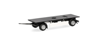 Herpa 086424 - H0 - Hänger-Fahrgestell mit Unterfahrschutz, 7,45 m - schwarz